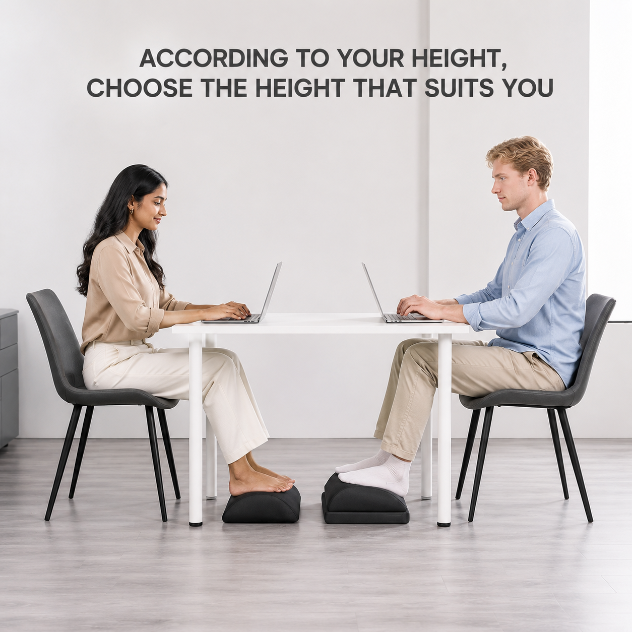 Choose your height with the two-part design