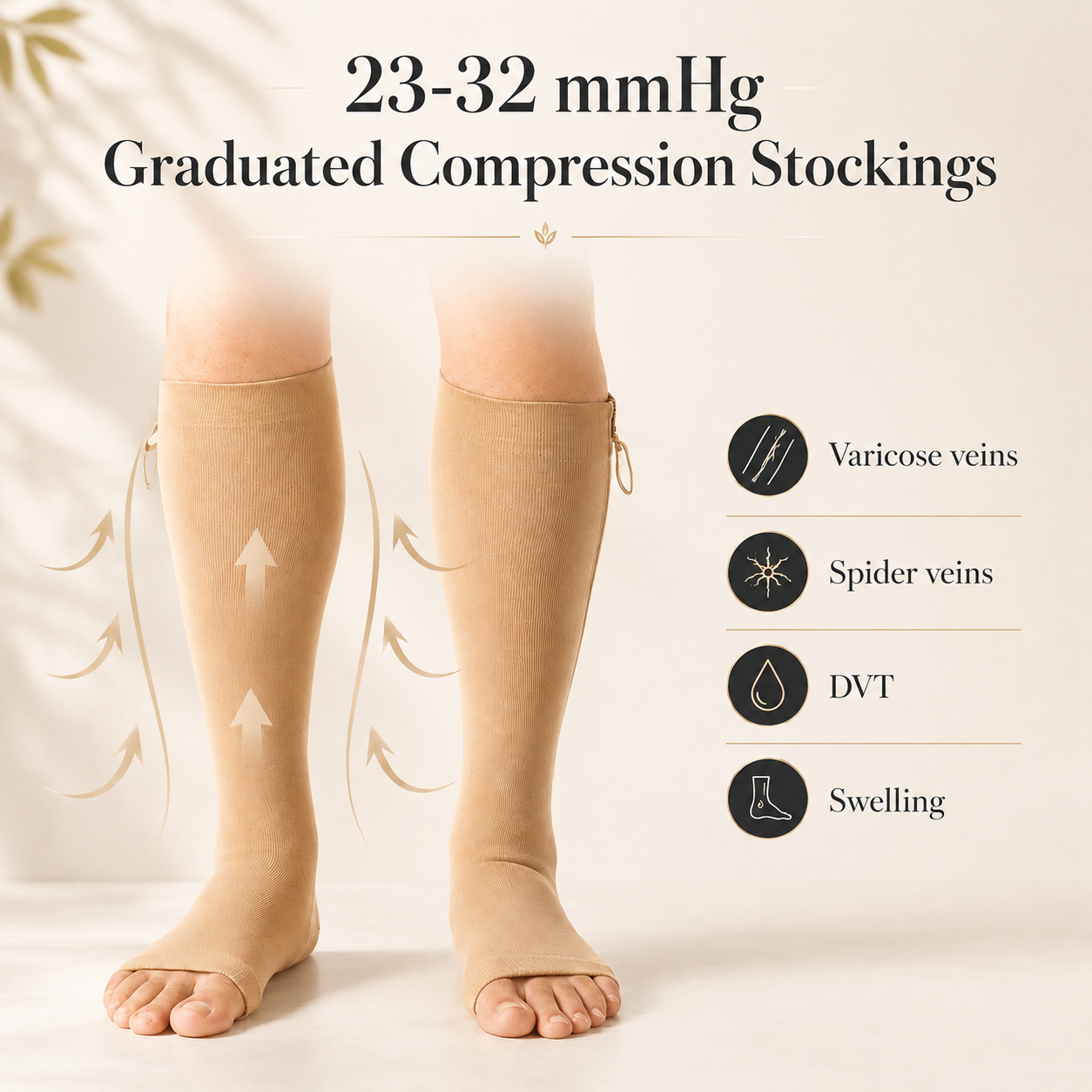 23-32 mmHg graduated compression