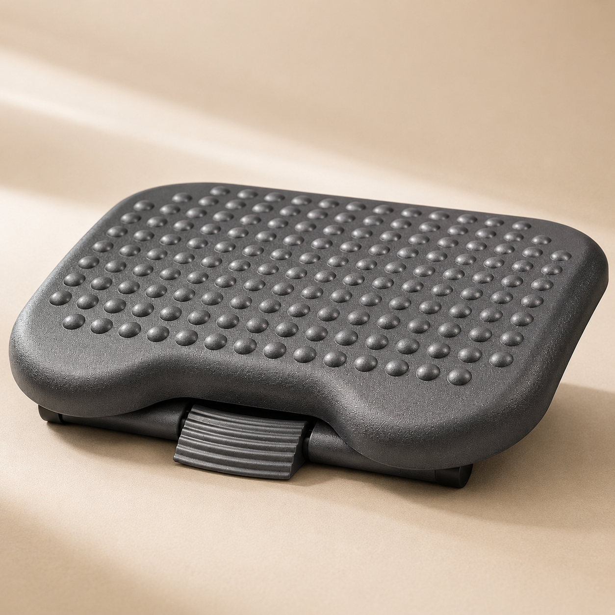 Ergonomic footrest with massage surface