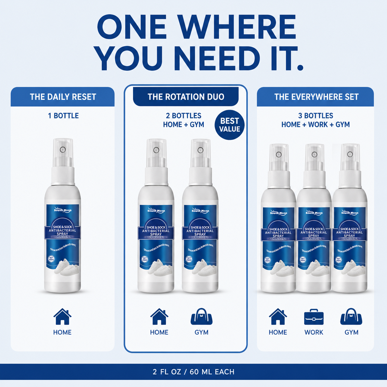 Shoe Reset™ Single, Duo and Trio packs