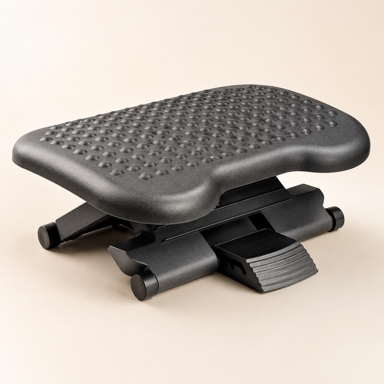 Adjustable footrest side view