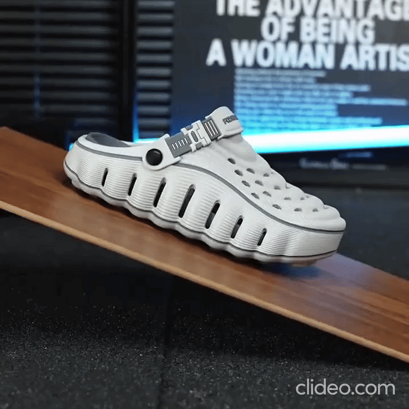 Shoe Reset™ animation on a clog