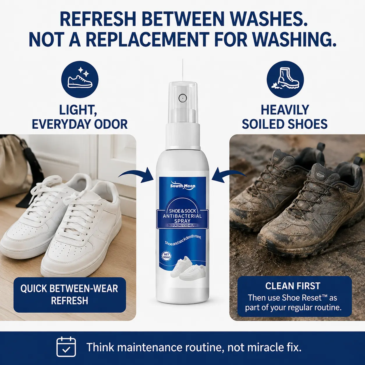 Refresh between washes, not a replacement