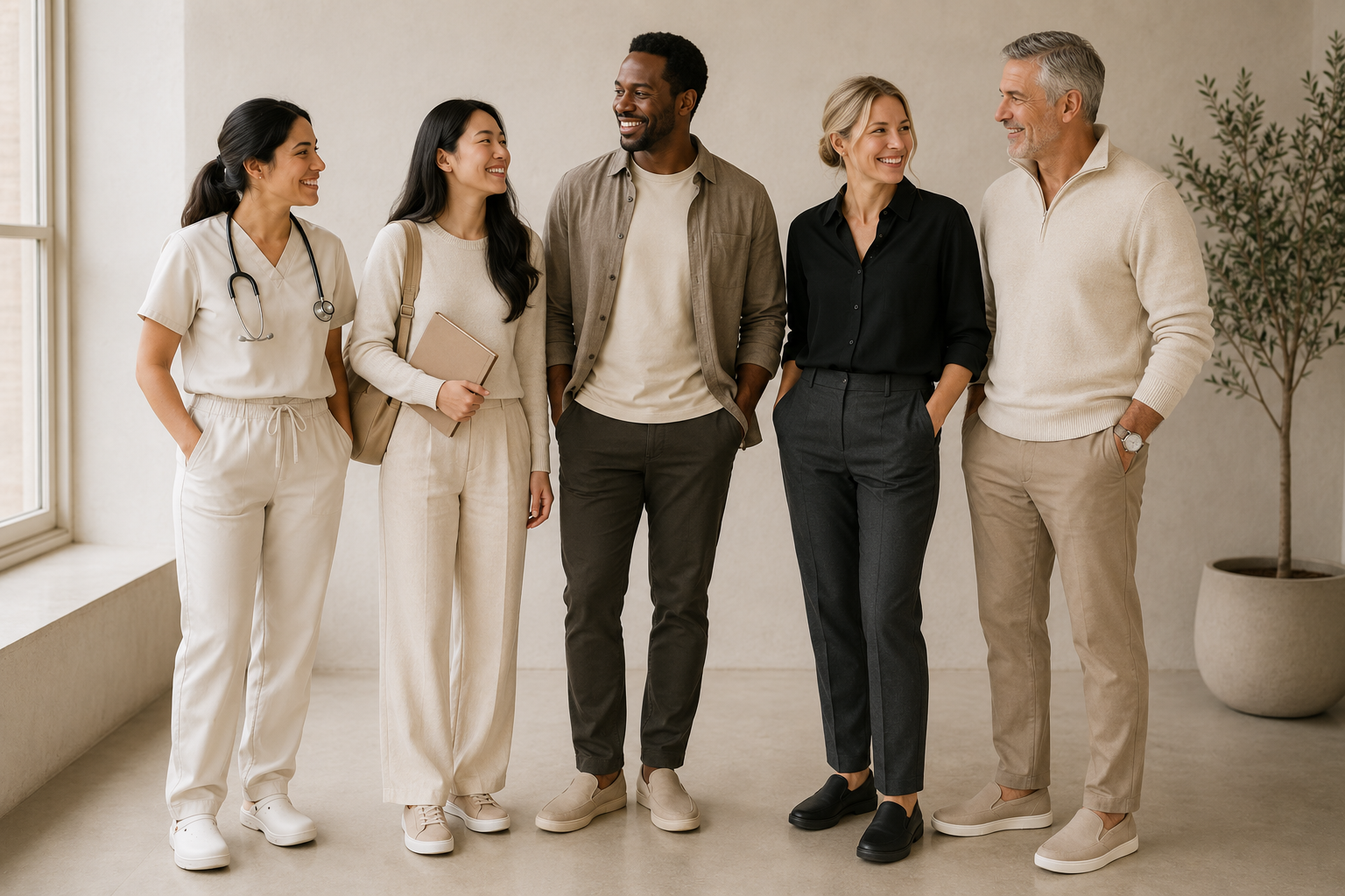 A nurse, a teacher and an office worker — the people FeetWell builds for