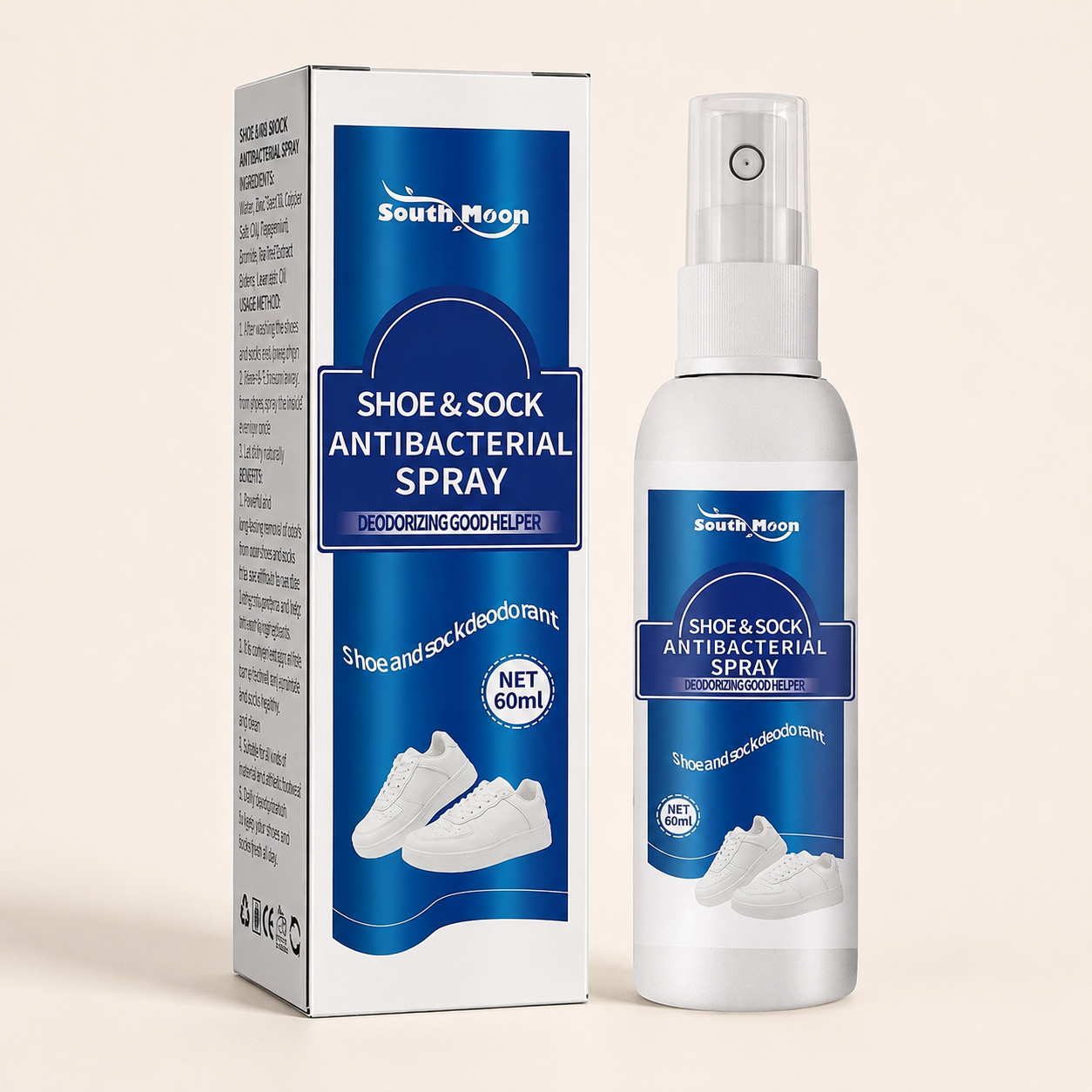 Shoe Reset™ 60 ml bottle and box